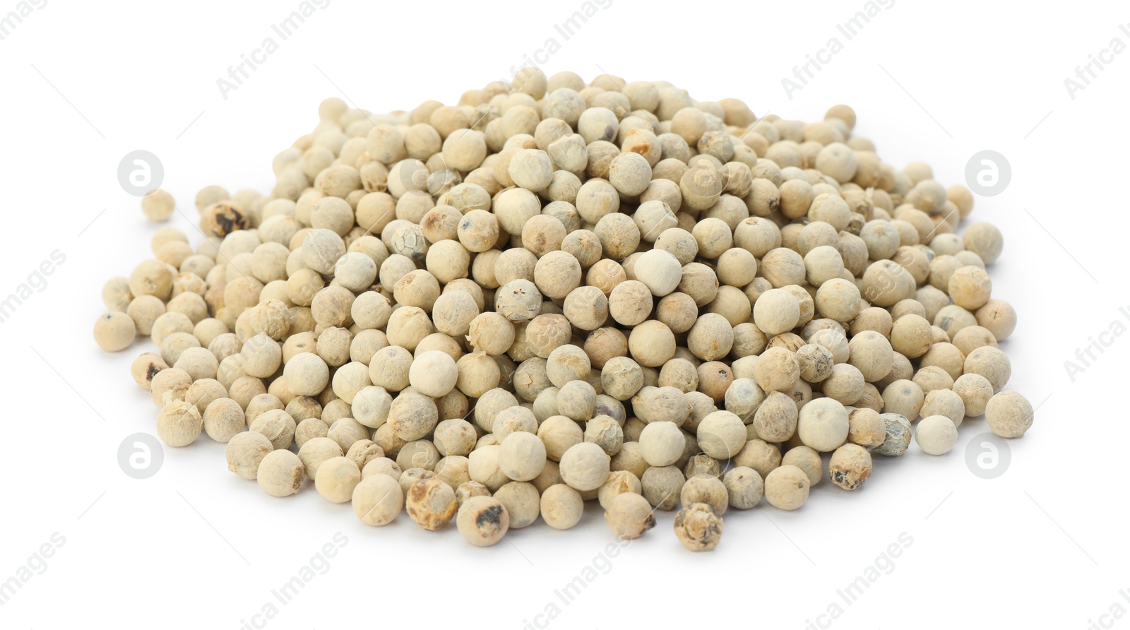 Pile of aromatic pepper isolated on white Photo of Pile of aromatic pepper isolated on white