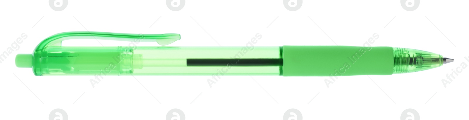 One stylish pen isolated on white. Office supply Photo of One stylish pen isolated on white. Office supply