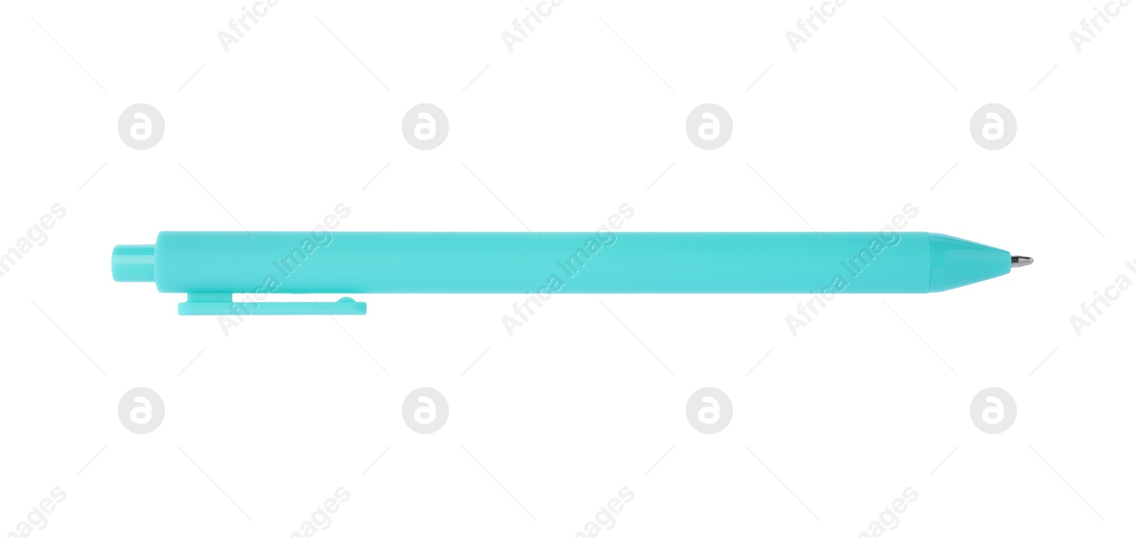 One stylish pen in air isolated on white Photo of One stylish pen in air isolated on white