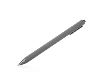 Photo of One stylish pen in air isolated on white