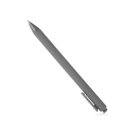 Photo of One stylish pen in air isolated on white
