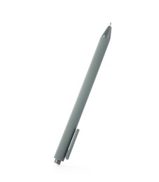 Photo of One stylish pen in air isolated on white