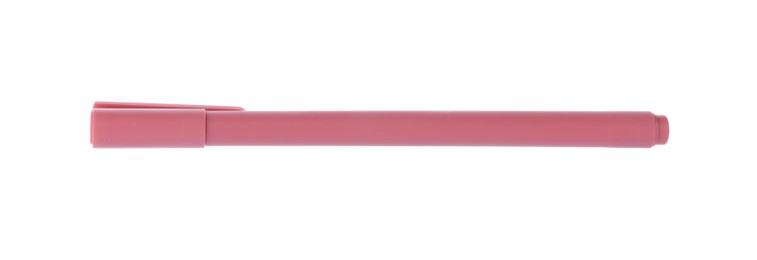 Photo of One stylish pen isolated on white. Office supply