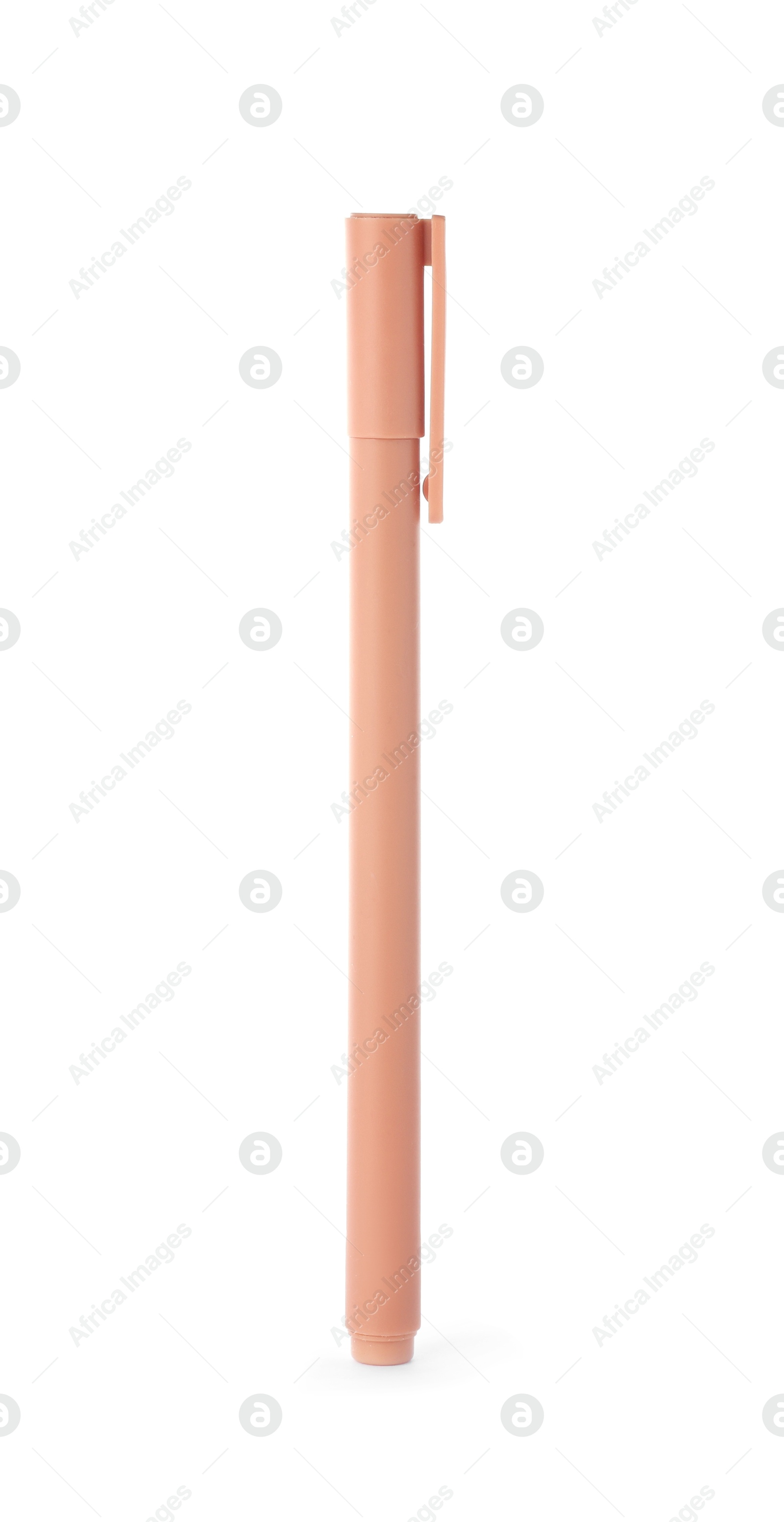 One stylish pen in air isolated on white Photo of One stylish pen in air isolated on white