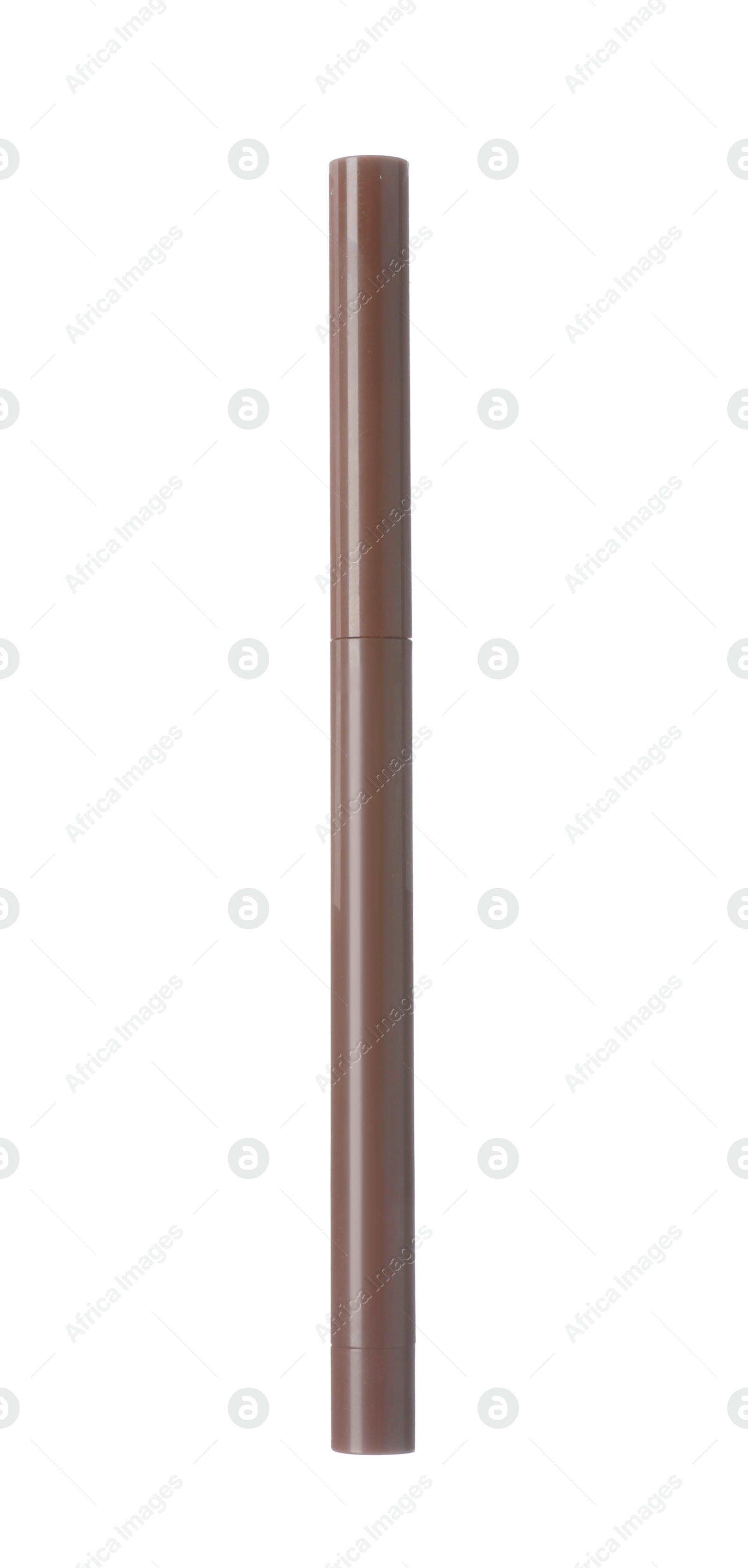 Brown twist up eye pencil isolated on white Photo of Brown twist up eye pencil isolated on white