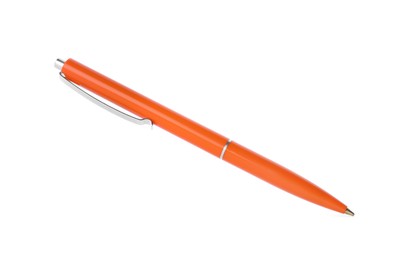 Photo of One stylish pen in air isolated on white