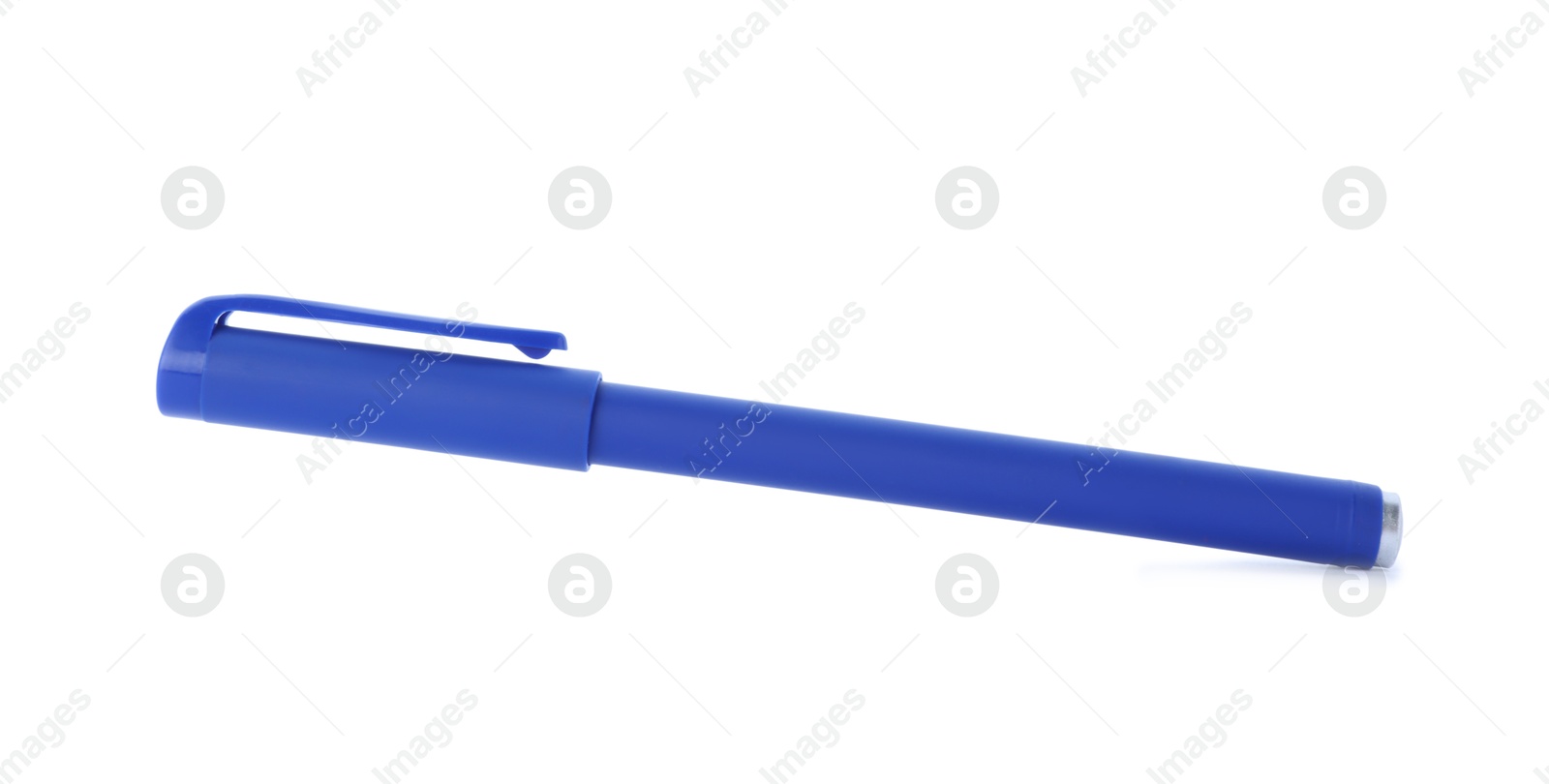One stylish pen in air isolated on white Photo of One stylish pen in air isolated on white