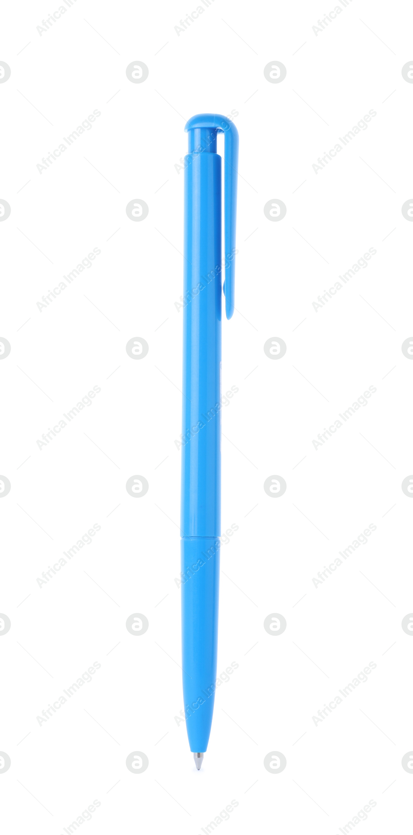 One stylish pen in air isolated on white Photo of One stylish pen in air isolated on white