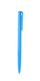 Photo of One stylish pen in air isolated on white