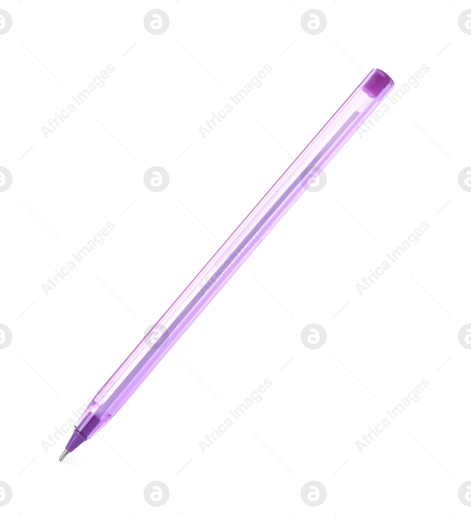One stylish pen in air isolated on white Photo of One stylish pen in air isolated on white
