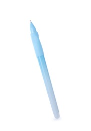 Photo of One stylish pen in air isolated on white
