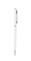 Photo of One stylish pen in air isolated on white