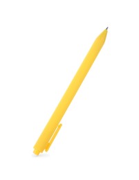 Photo of One stylish pen in air isolated on white