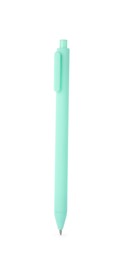 Photo of One stylish pen in air isolated on white