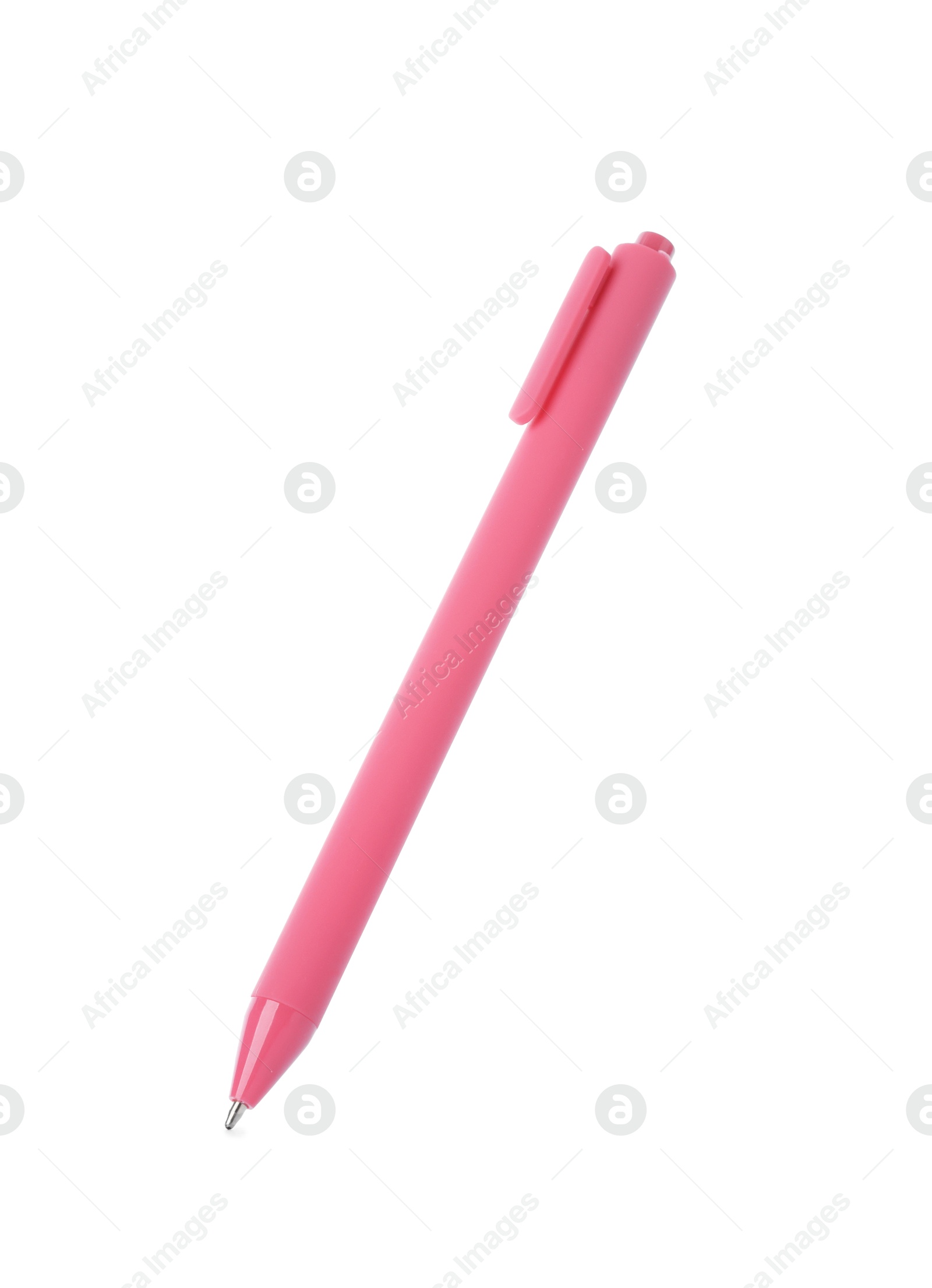 One stylish pen in air isolated on white Photo of One stylish pen in air isolated on white