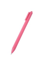 Photo of One stylish pen in air isolated on white