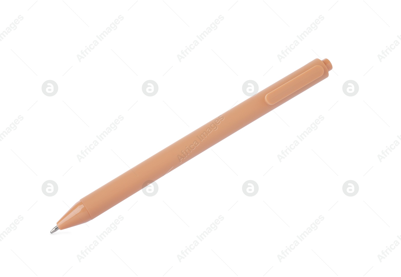 One stylish pen in air isolated on white Photo of One stylish pen in air isolated on white