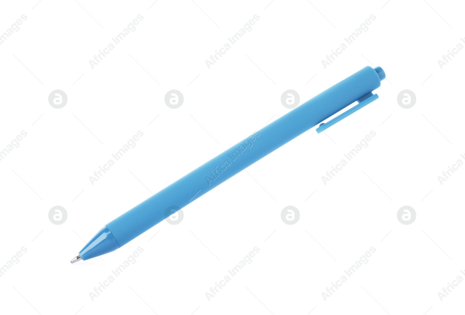 One stylish pen in air isolated on white Photo of One stylish pen in air isolated on white