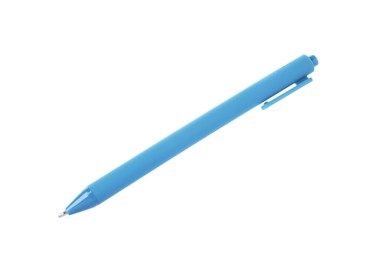 Photo of One stylish pen in air isolated on white