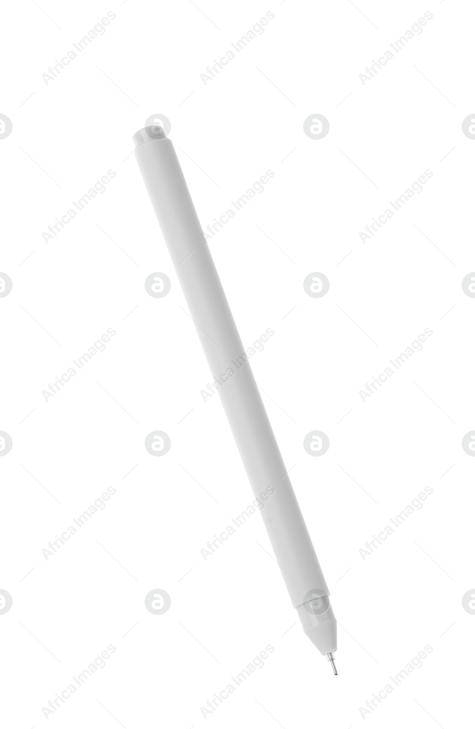 One stylish pen in air isolated on white Photo of One stylish pen in air isolated on white