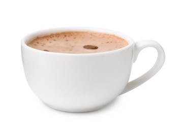 Photo of Aromatic coffee in cup isolated on white