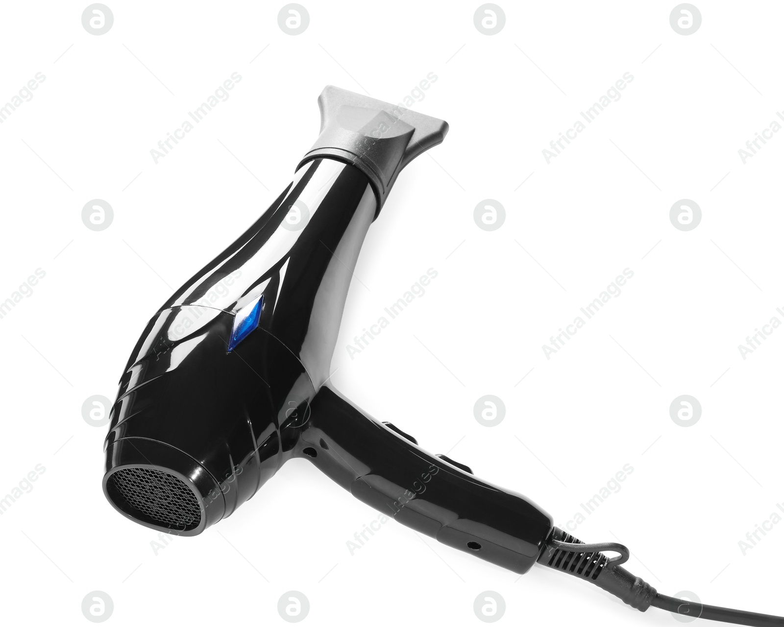 Photo of Hair dryer isolated on white. Hairdresser's tool