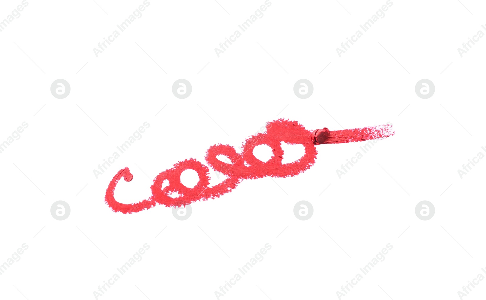 Bright eye pencil strokes isolated on white, top view Photo of Bright eye pencil strokes isolated on white, top view