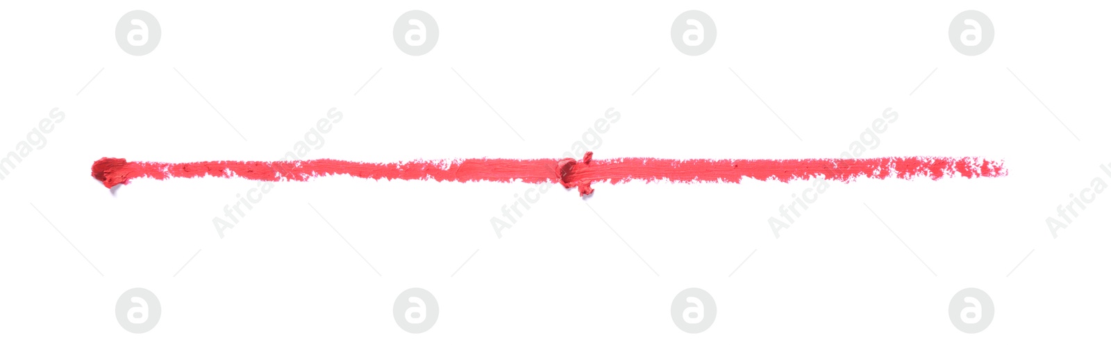Bright eye pencil stroke isolated on white, top view Photo of Bright eye pencil stroke isolated on white, top view