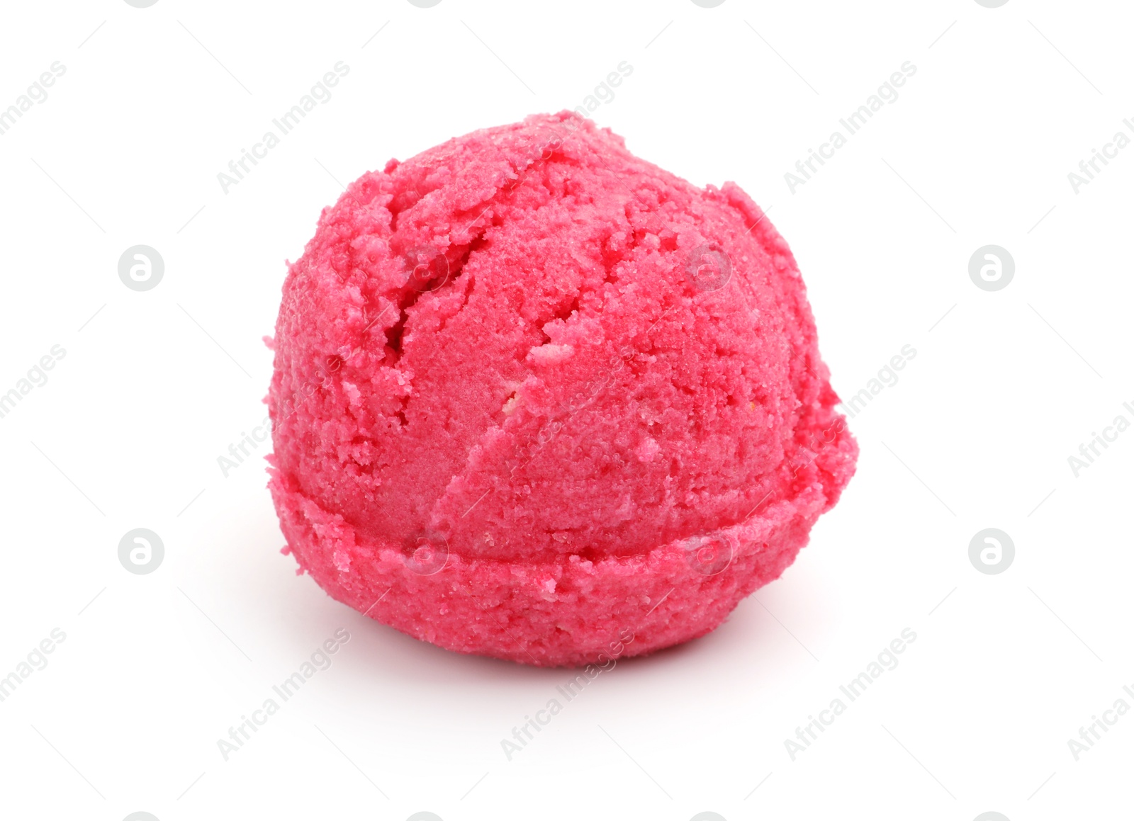 One scoop of delicious ice cream on white background Photo of One scoop of delicious ice cream on white background