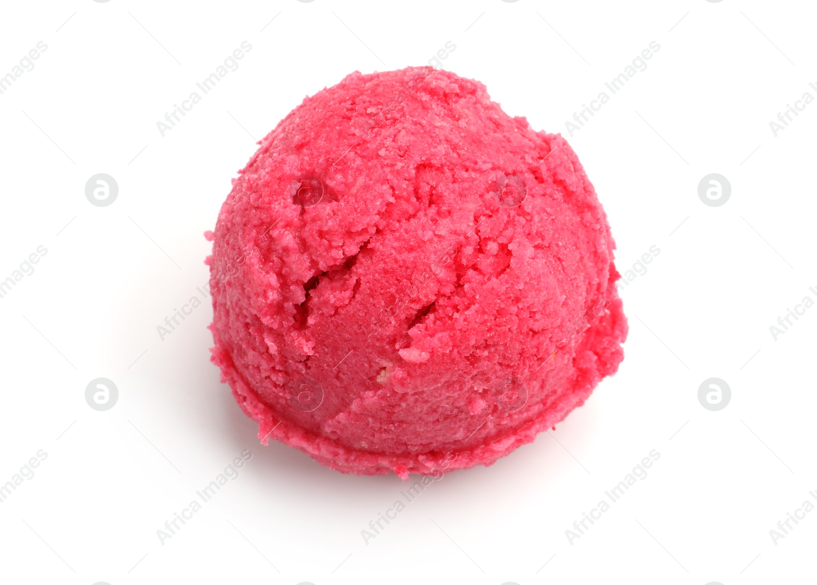 One scoop of delicious ice cream on white background Photo of One scoop of delicious ice cream on white background
