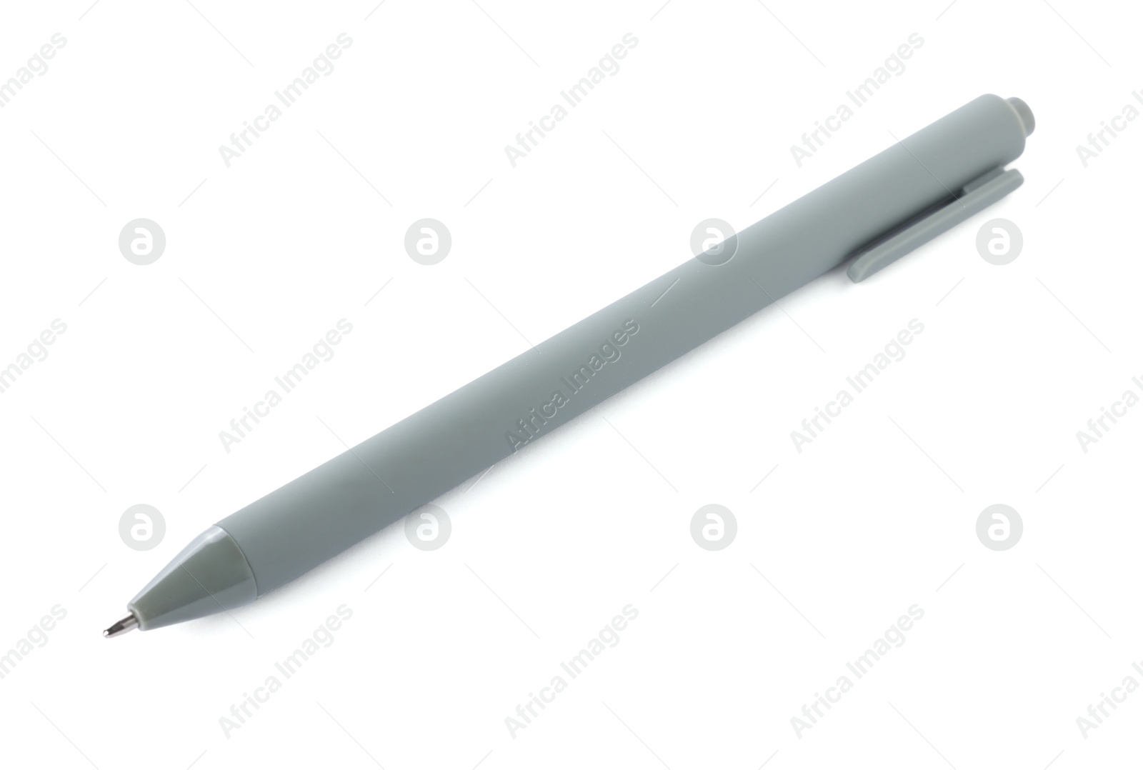 One stylish pen isolated on white. Office supply Photo of One stylish pen isolated on white. Office supply