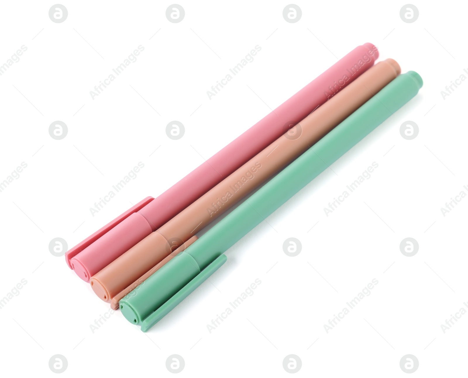 Stylish pens isolated on white. Office supply Photo of Stylish pens isolated on white. Office supply