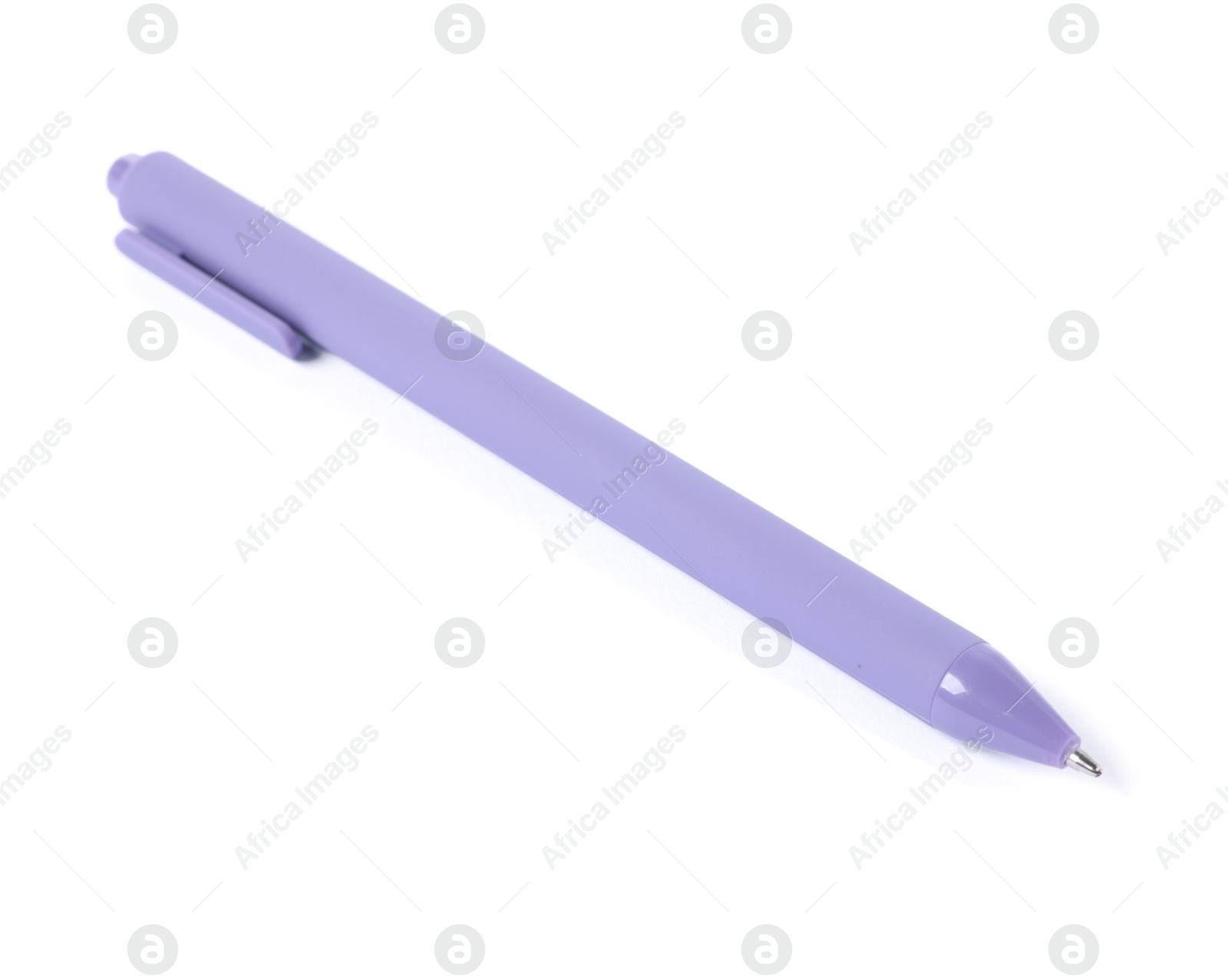 One stylish pen isolated on white. Office supply Photo of One stylish pen isolated on white. Office supply
