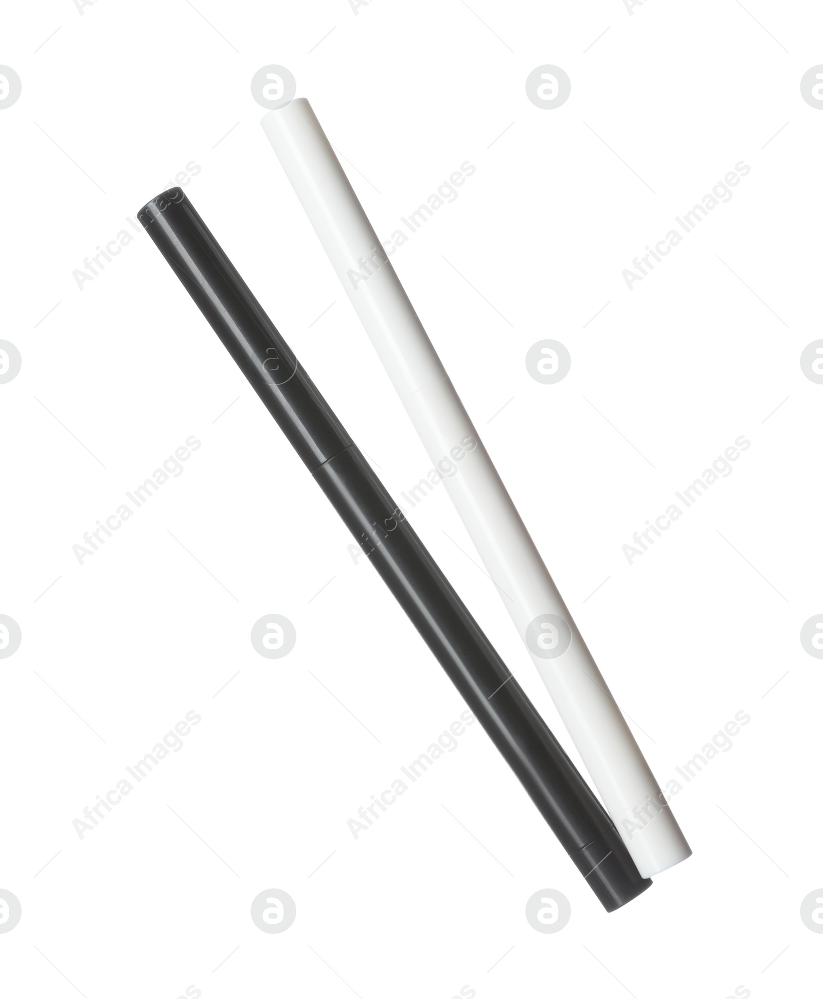 Twist up eye pencils isolated on white Photo of Twist up eye pencils isolated on white