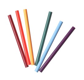 Photo of Bright twist up eye pencils isolated on white