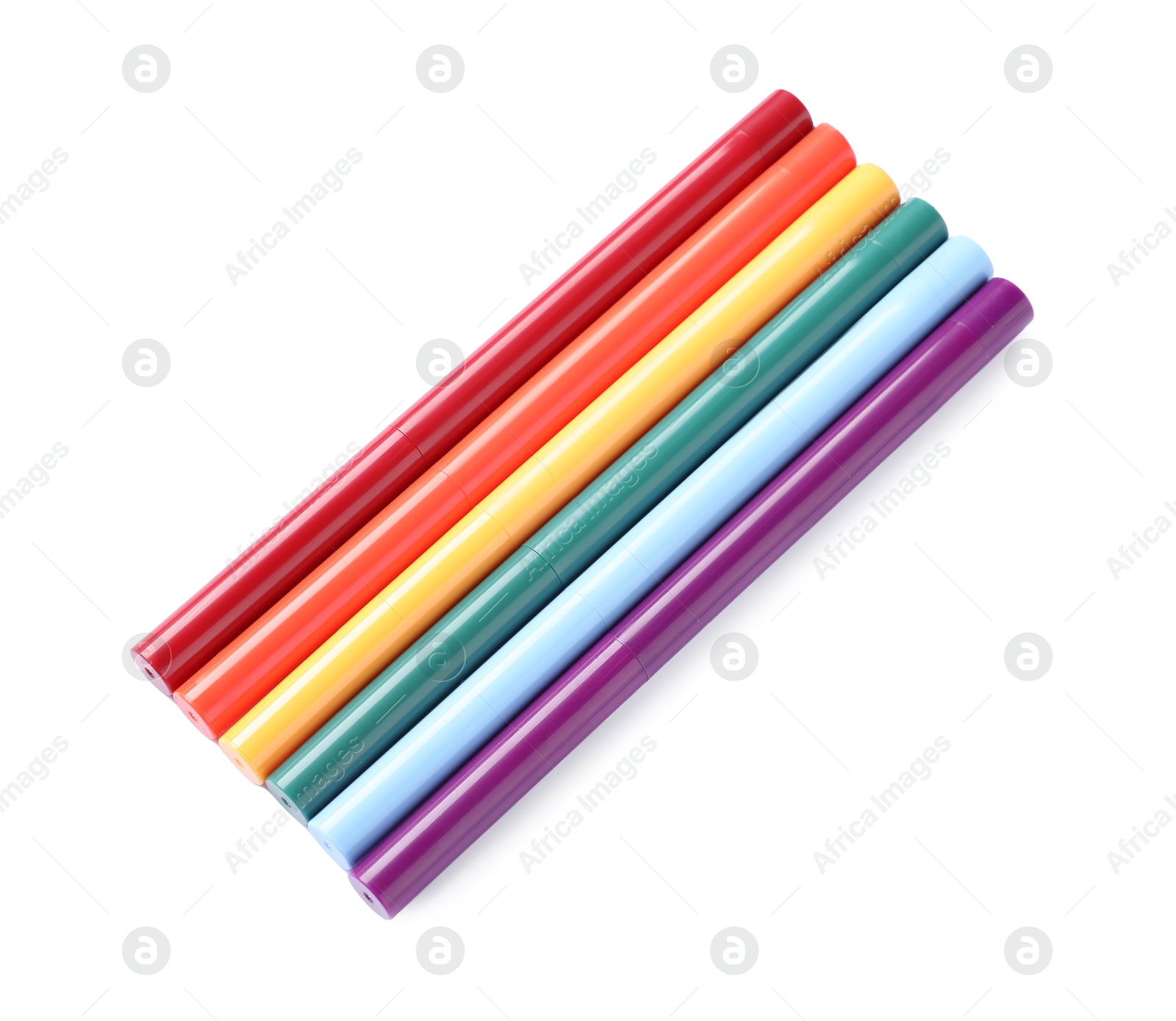Bright twist up eye pencils isolated on white Photo of Bright twist up eye pencils isolated on white