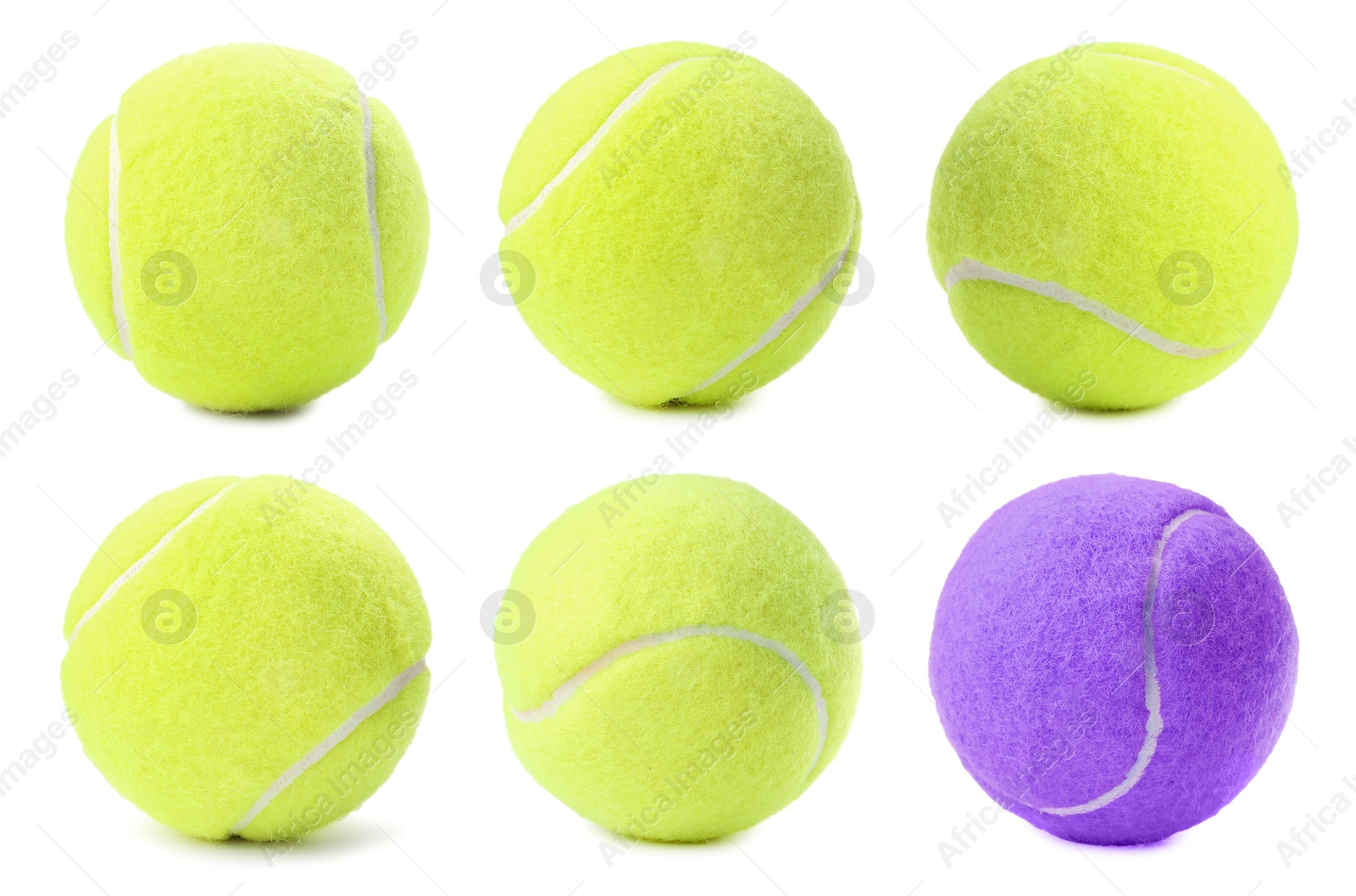 Individuality, uniqueness, different. Purple tennis ball among yellow ones on white background Image of Individuality, uniqueness, different. Purple tennis ball among yellow ones on white background