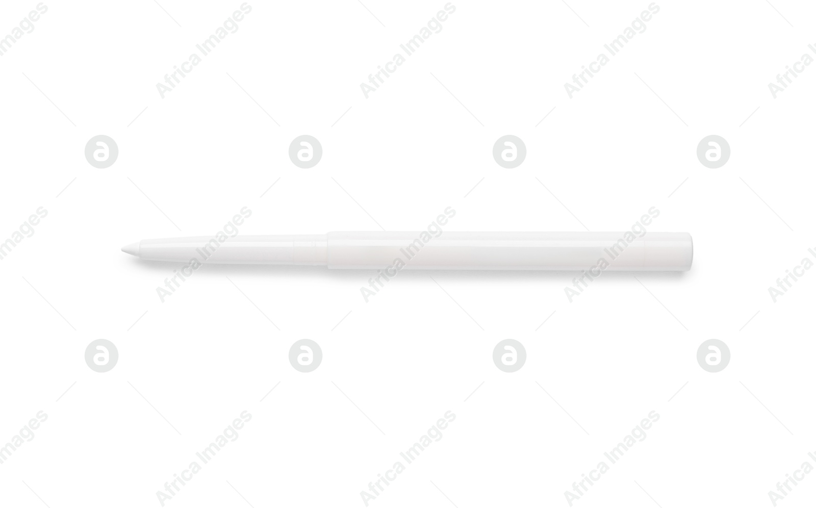 Twist up eye pencil isolated on white, top view Photo of Twist up eye pencil isolated on white, top view