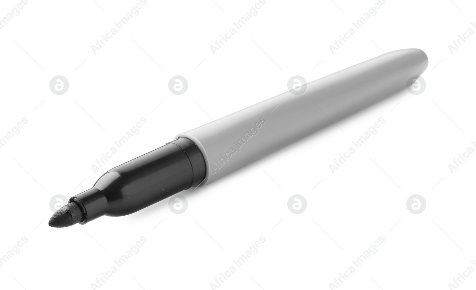 One black color marker isolated on white Photo of One black color marker isolated on white