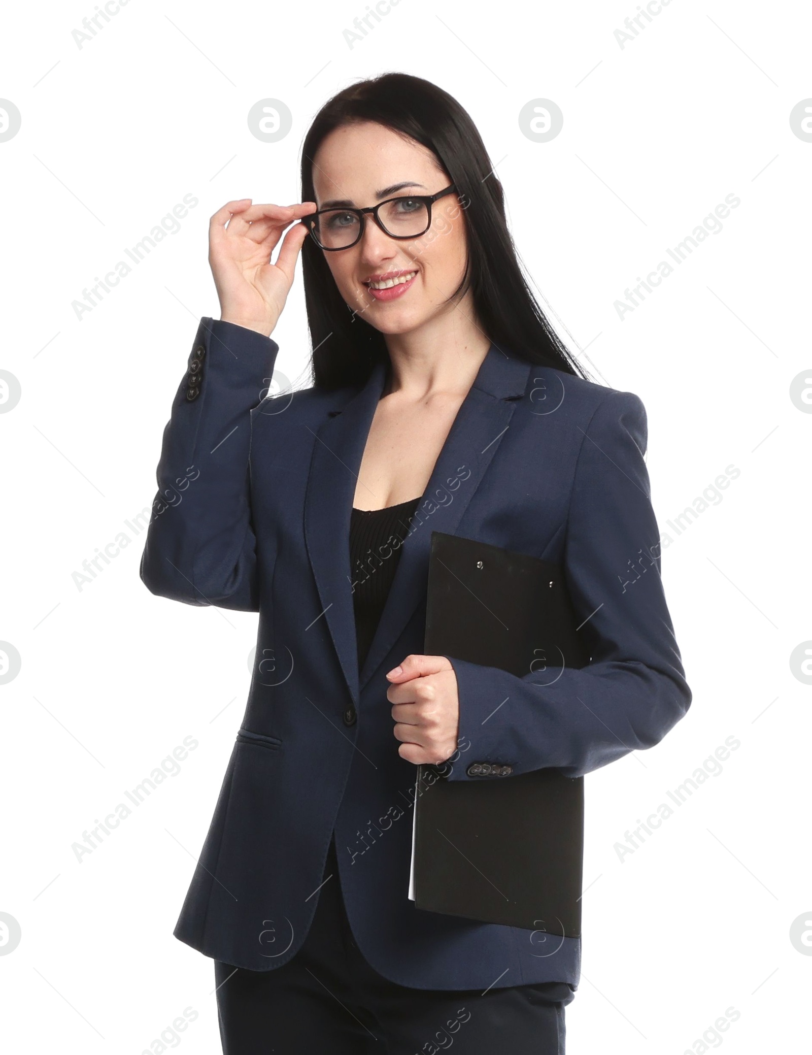 Photo of Portrait of professional psychologist on white background