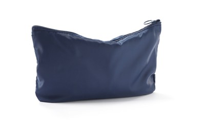 Photo of One blue packing pouch isolated on white