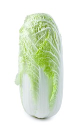 Photo of One fresh Chinese cabbage isolated on white