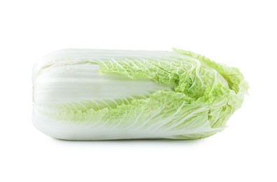 Photo of One fresh Chinese cabbage isolated on white