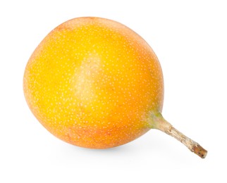 Photo of Whole ripe yellow passion fruit isolated on white