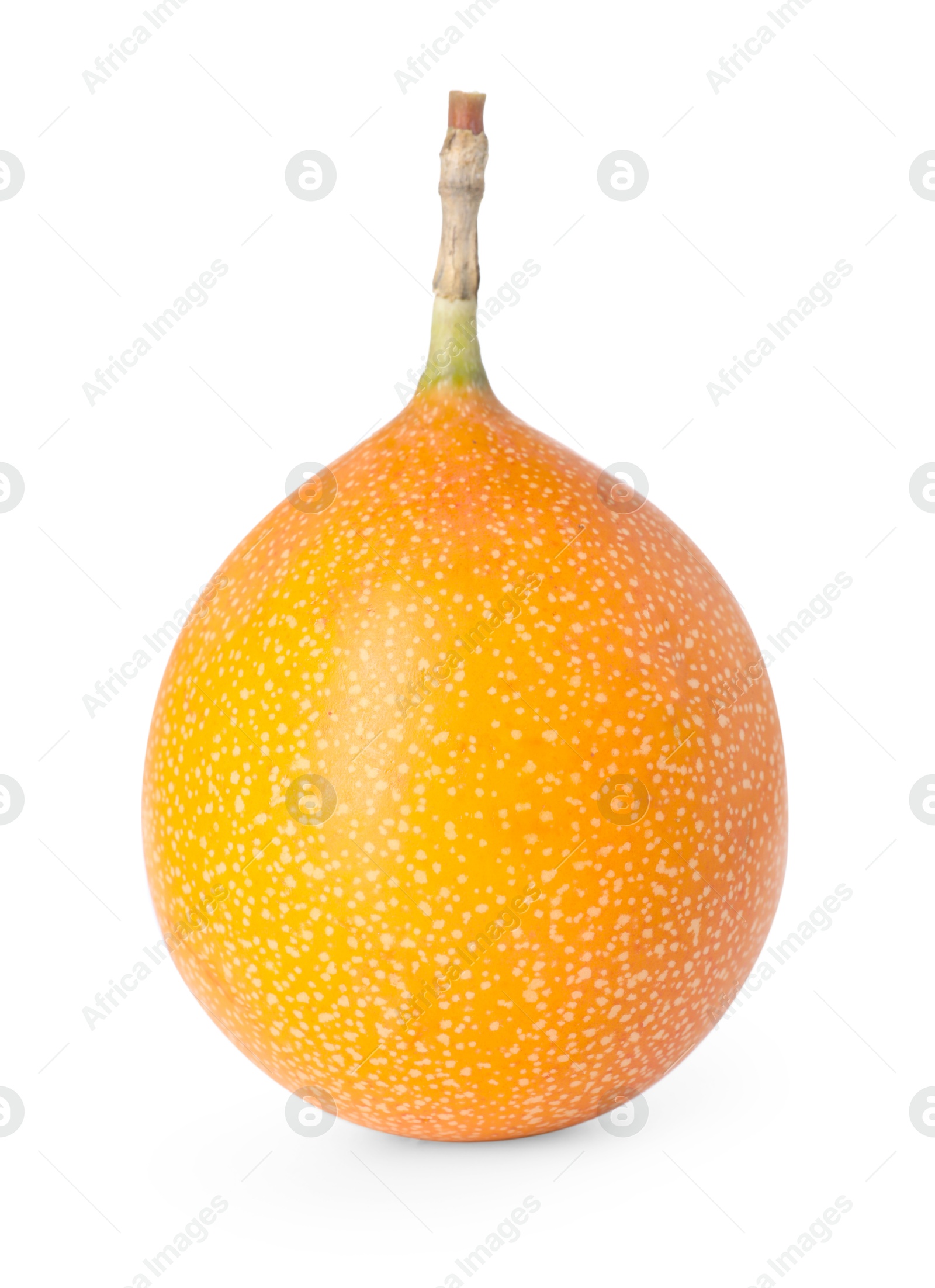 Whole ripe yellow passion fruit isolated on white Photo of Whole ripe yellow passion fruit isolated on white
