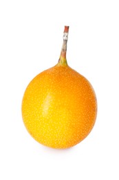 Photo of Whole ripe yellow passion fruit isolated on white