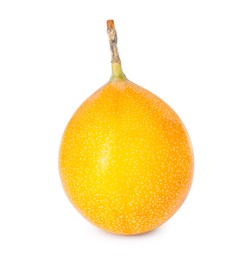 Photo of Whole ripe yellow passion fruit isolated on white