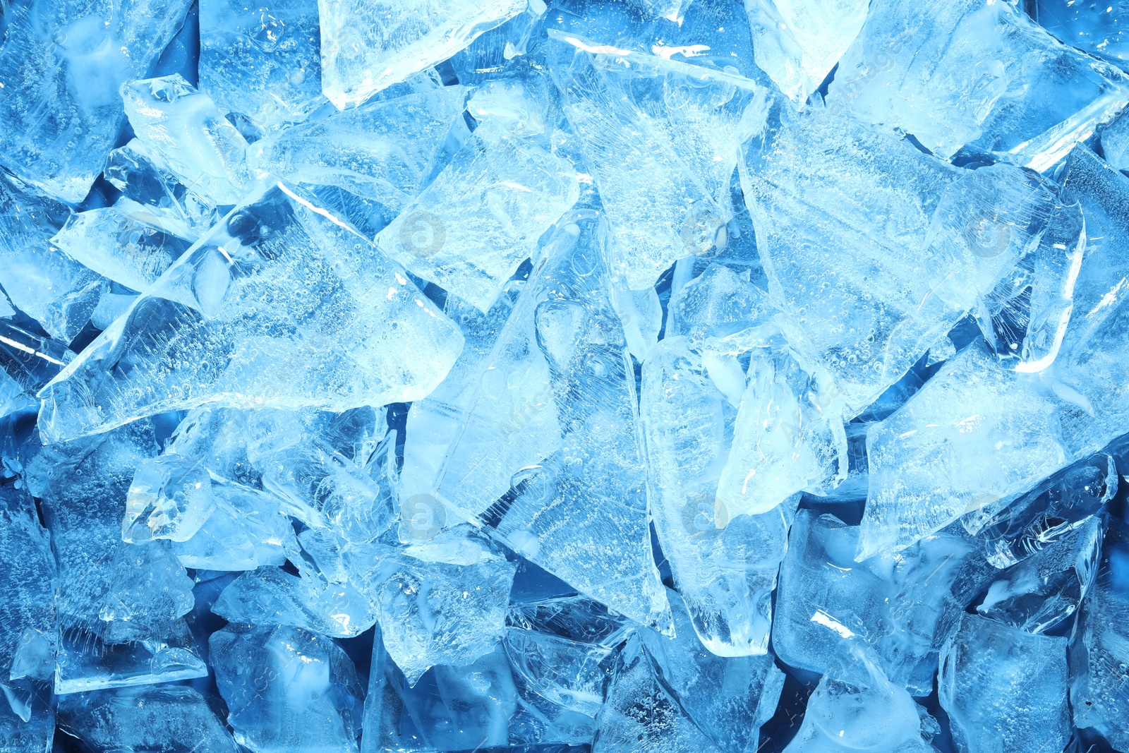 Cubes of clear ice as background, closeup Photo of Cubes of clear ice as background, closeup