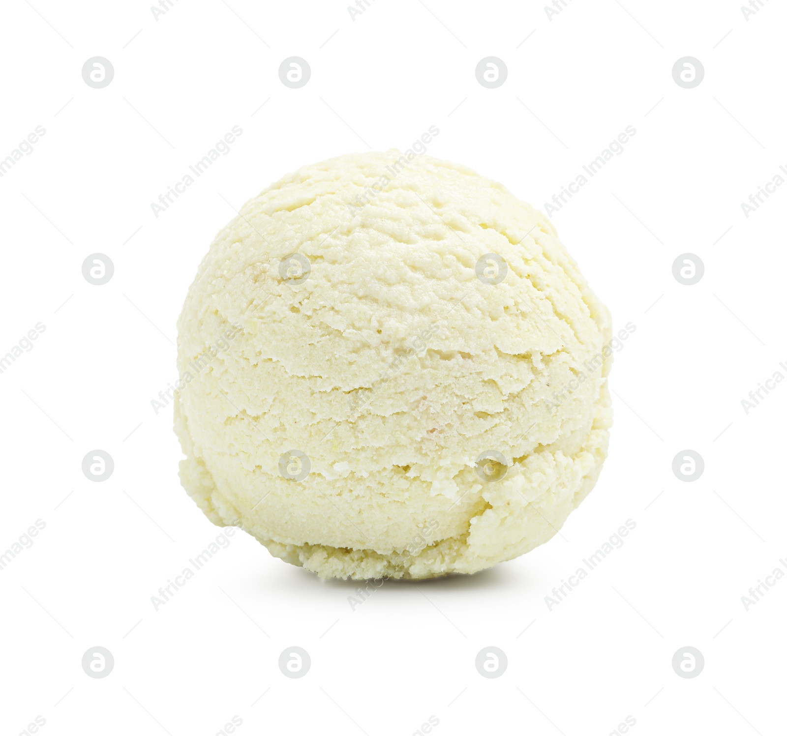 One scoop of delicious ice cream on white background Photo of One scoop of delicious ice cream on white background