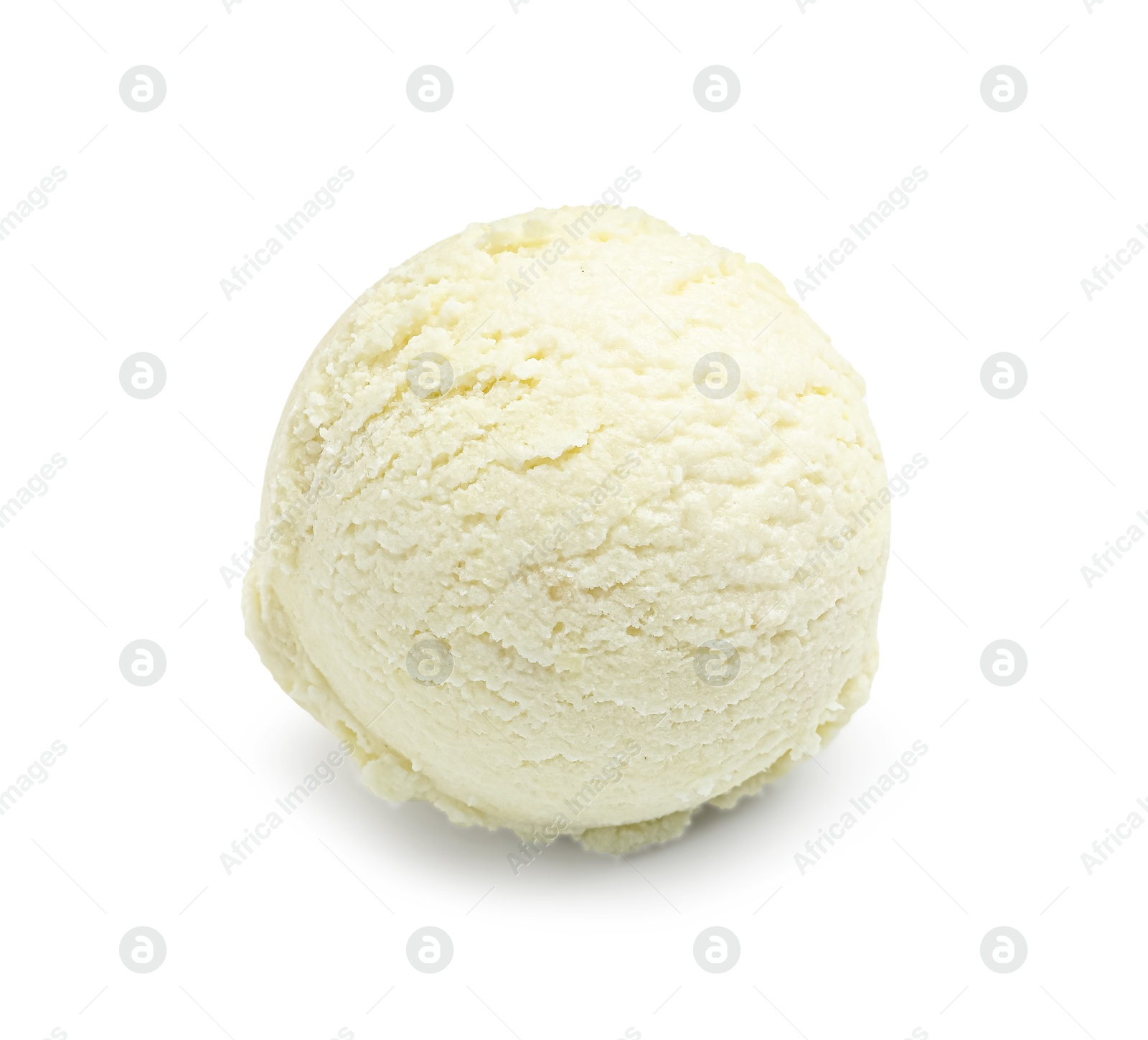 One scoop of delicious ice cream on white background Photo of One scoop of delicious ice cream on white background